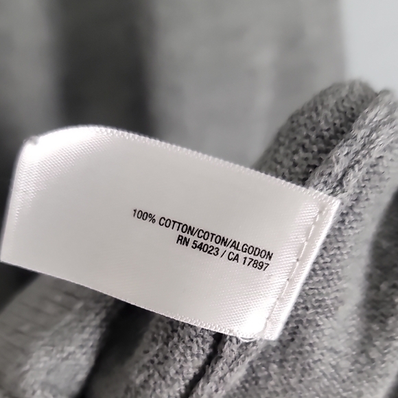 Old Navy Gray and Yellow Fitted Ribbed 3/4 Sleeve Sweater Dress - Picture 3 of 8